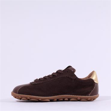 Wonders Sprintr Low Profile Flex Trainer - Brown Suede